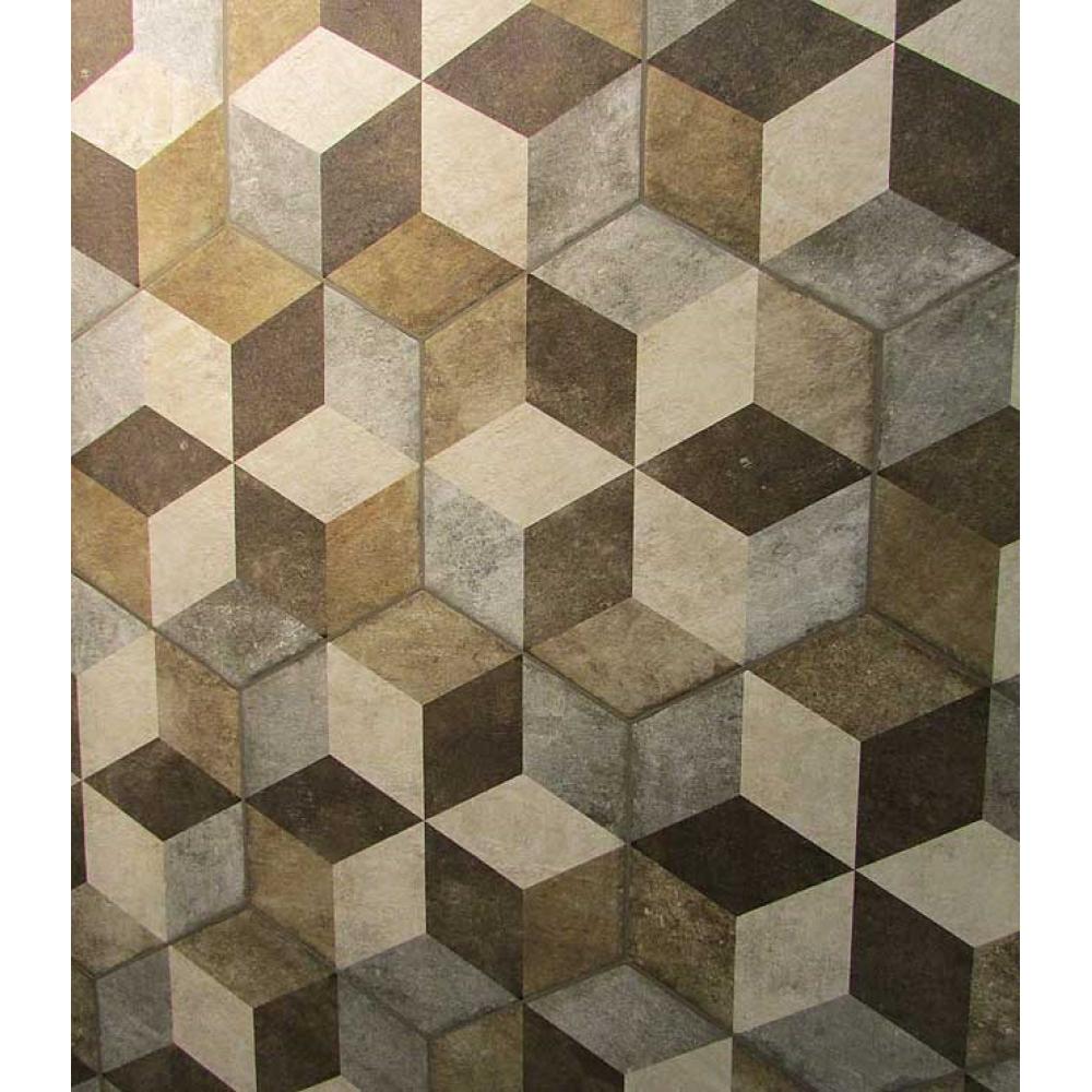 Fioranese Heritage exagona texture 2 grey vintage cementlap fagyallo gres falburkolat greslap mediterran rusztikus loft kopottas nappali konyha furdo eloszoba terasz burkolat.jpg
